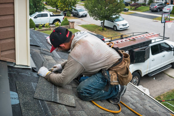 Professional Roofing technician working in Howell, UT